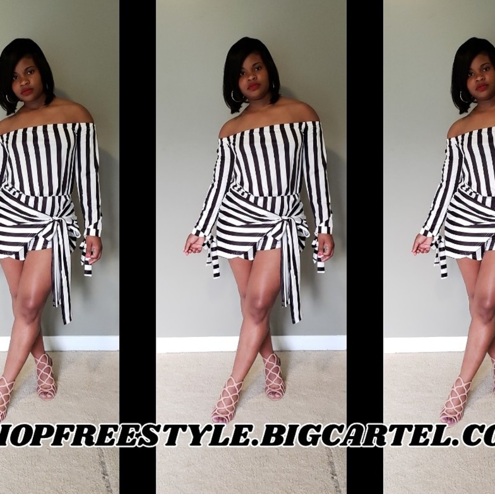 Brand new tie front romper